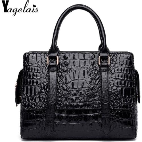 2019 New Crocodile Women Handbag PU Leather over Shoulder Lady Bag Luxury Designer Female Crossbody Messenger totes for feminina