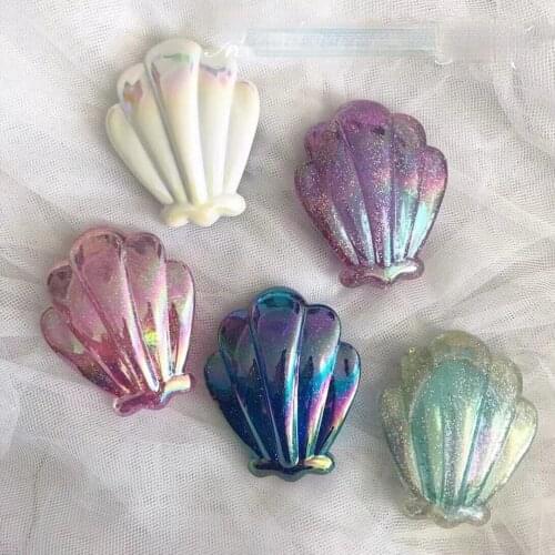 Japanese Style Lovely Creative Heart-shaped Shell Comb Childrens Color Portable Air Cushion Plastic Comb Home Dresser Ornaments