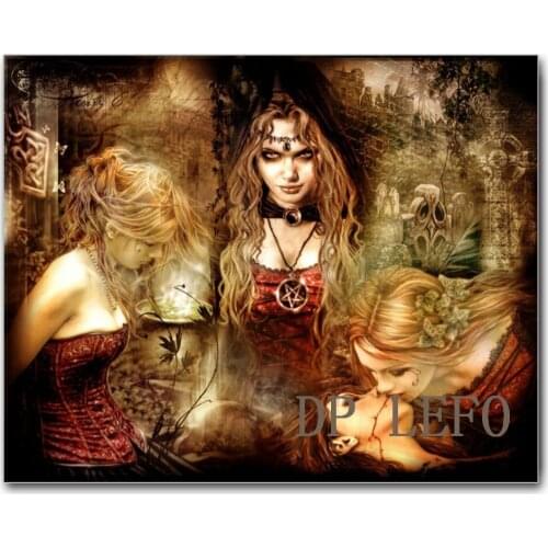 Diy Diamond Painting Full Square round Drill 5D Victoria Frances Vampires Home Decor Wall Art Embroidery Cross Stitch