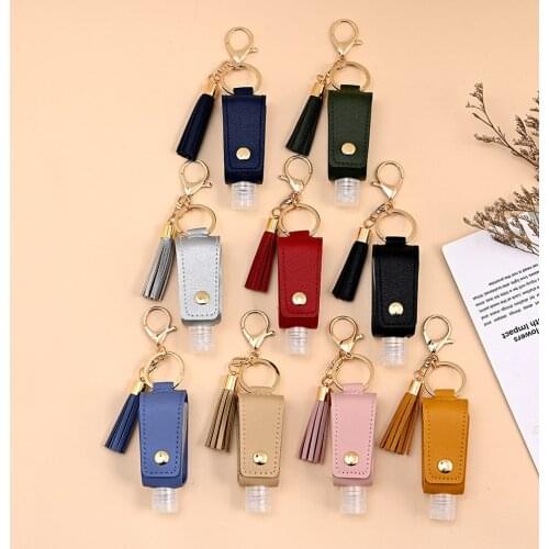 Empty Hand Sanitizer Bottle Keychain Holder Reusable Bottle Travel Container Hand Washing Gel Storage Bottle Cosmetic Container