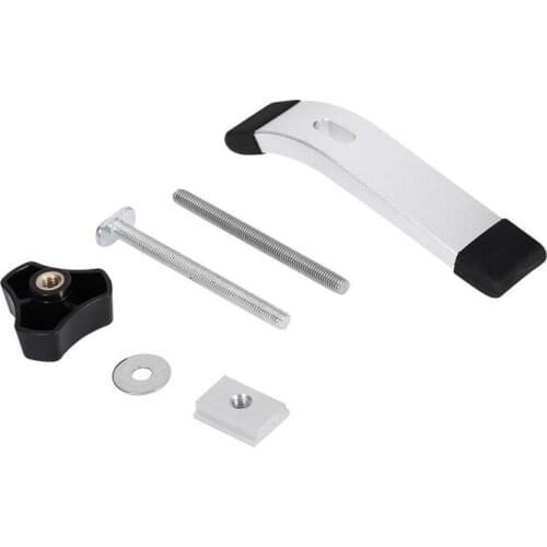 SHGO HOT-T Track Clamp Platen Set Metal Quick Acting Hold Down Clamp T-Slot T-Track Clamping Kit Wood Working Tool