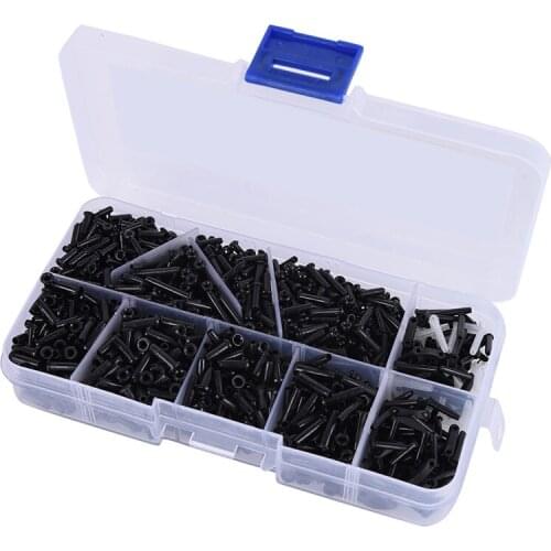 1500Pcs/Box racquet Grommets Nylon Badminton Racket Racquet Grommets Eyelets Black Hot Sale