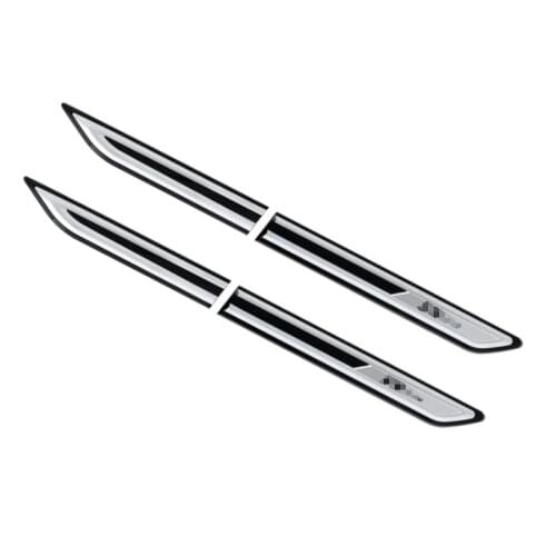 2 pieces of chrome-plated modified body standard fender decoration variant car stickers