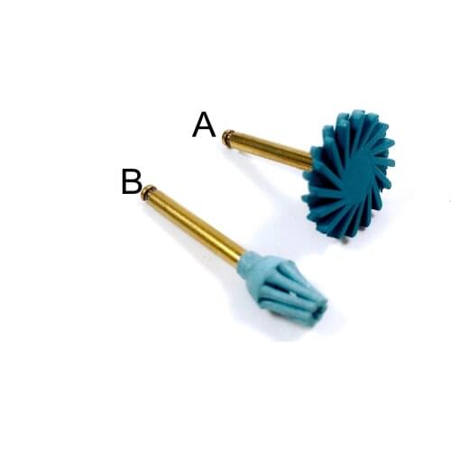 2pcs/Lot Dental Diamond Polisher Sof-Lex Spiral Finishing Composite Polishing Wheels Blue Color