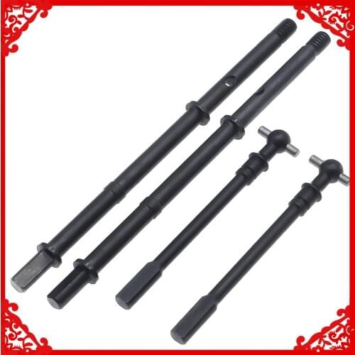 4pcs #45 steel front&rear drive shaft set universal joint for 1-10 RGT 136100 and FTX Outback crawler upgraded parts