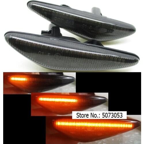 2PCS Dynamic Led Side Marker Turn Signal Indicator Flasher Winker Repeater Light Lamp FIT For Fiat Abarth 124 Spider MAZDA5