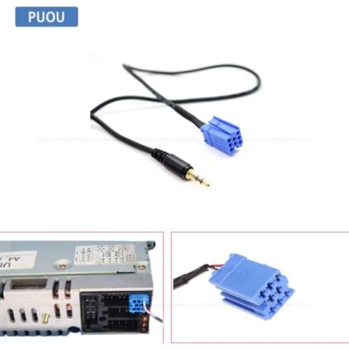 3.5mm AUX CABLE 8-PIN FOR AUDI, SKODA, SEAT, VOLKSWAGEN, BECKER, PHILIPS AND BLAUPUNKT