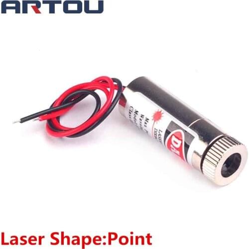 1PCS 650nm 5mW Red Point Laser Line Module Glass Lens Focusable Industrial Class