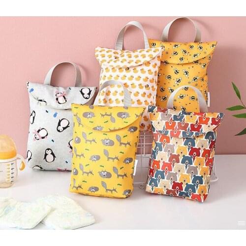 Multifunctional Baby Diaper Bag Reusable Portable Diaper Bag Waterproof Diaper Storage Bag Portable Large Capacity Mummy Bag