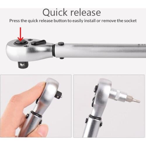 Tool Steel Bicycle Durable Maintenance Kit Sturdy Drive Click Torque Wrench Set Spark Plug Torque Wrench R7UB