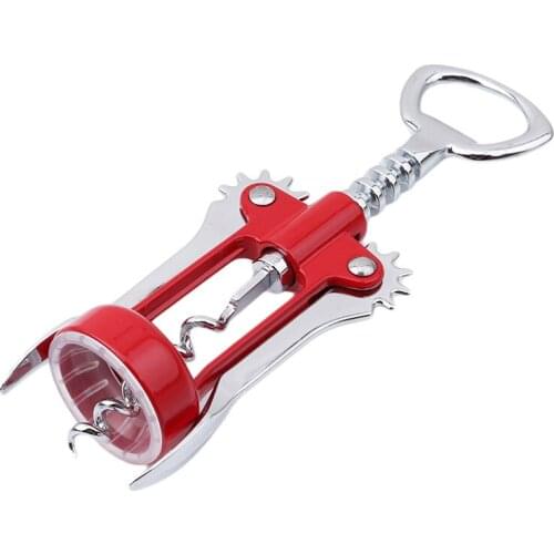 Stainless Steel Bottle Opener Waiter Metal Red Wine Opener Corkscrew Bottle Handle Bottle Pumps Corkscrews Cork Out Tool