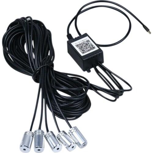 RGB Fiber Optic Car Interior Atmosphere Lamps Ambient Light Decorative Dashboard Door Remote Control Or App Control