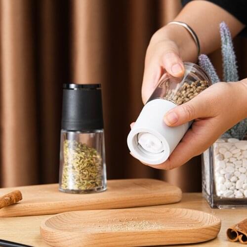Manual Salt Pepper Mill Grinder Seasoning Bottle Spice Grinding Containers Adjustable Mill Shakers High Quality Kitchen Gadgets