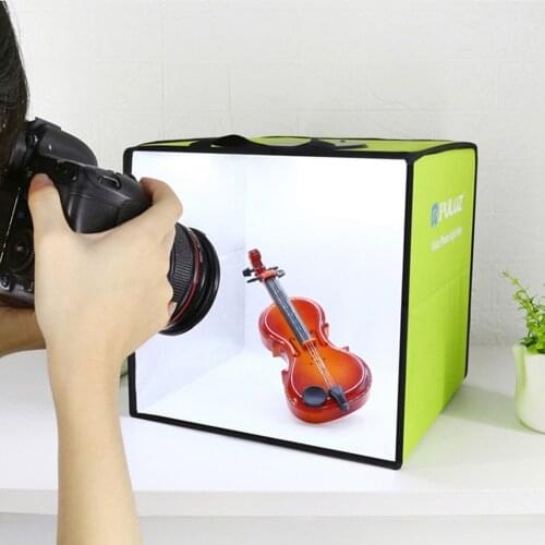 PULUZ 30cm Studio Photobox Photography Lighting Tent Kit Lightbox Photo Background Ring Light Soft Box for Mobile Phone Camera