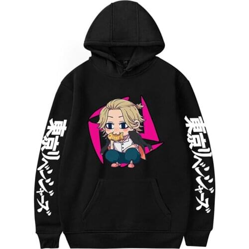 Anime Tokyo Revengers Cartoon Hoodies Sweatshirts Tops Men Women Hooded Pullover Pocket Unisex Long Sleeve Harajuku Hoodie Hoody