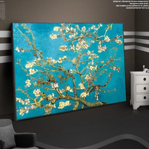 Van Gogh Almond Blossom Canvas Paintings Impressionist Flowers Wall Art Posters And Prints Canvas Picture For Living Room Decor
