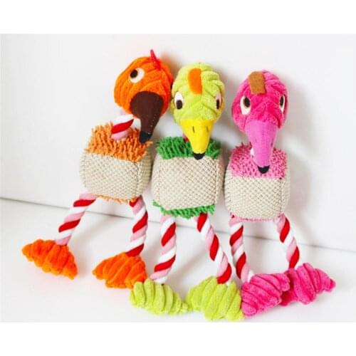 Dog Chew Squeak Toys Fleece Interative Toy Bird Shape Plush Dog Toy for Small Dogs Dogs Cat Chew Squeaking Toys