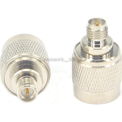 10 Pieces SMA to TNC adapter RP SMA female to RP TNC male nickelplated RF coax connector adapters