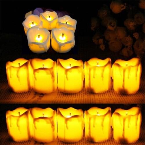 24pcs Electronic LED Candle Flameless Battery Christmas LED Tea Light Room Party Wedding Decor
