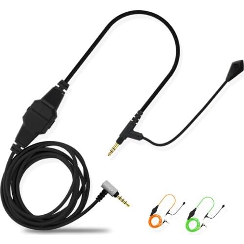 3.5mm Boom Microphone Volume Cable For V-MODA Crossfade M-100 LP LP2 M-80 V-80 To Gaming Headphone For Skype PS4 Xbox One Phones