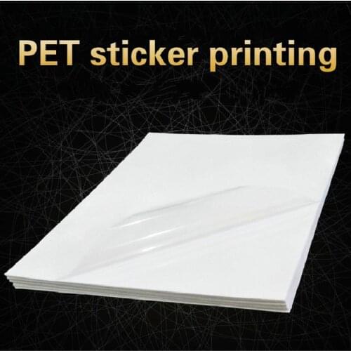 50Sheets 21X29.7cm A4 Clear Transparent Self Adhesive Vinyl Film Label Pet Sticker Printing Waterproof Sticker for Laser Printer