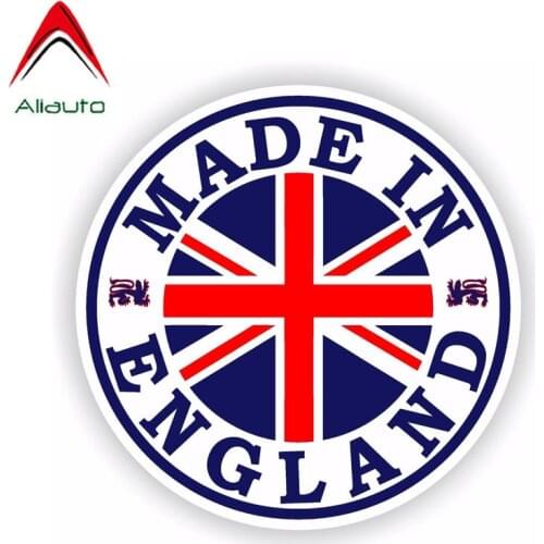 Aliauto Cover Scratches Sticker Made In England Round Decoration Decals Accessories Vinyl for Helme Motorcycle Car,10cm*10cm