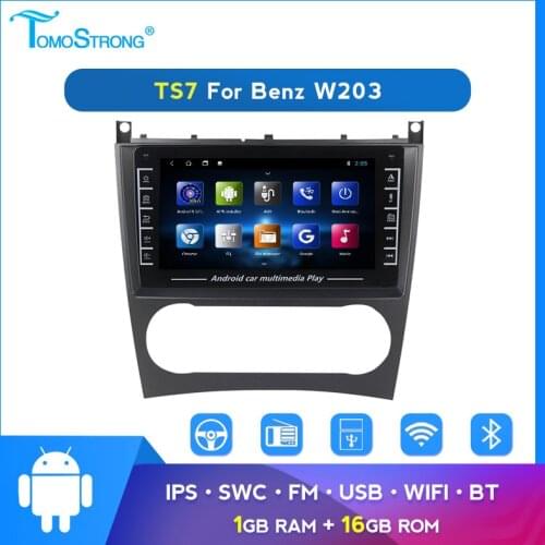 Android Multimedia player for Mercedes/Benz/W203/W209/M/ML/W163/Viano/W639/Vito USB IPS 2 Din radio tape GPS Navigation