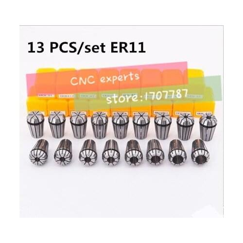 Free freight ER11 13 PCs clamp set 1 mm to 7 mm for milling CNC engraving machine tool motor axis