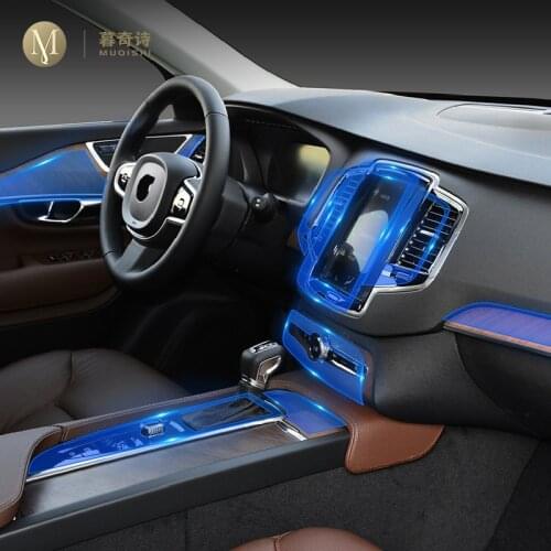 For Volvo XC90 2015-2021 Car Interior Center console Transparent TPU Protective film Anti-scratch Repair film Accessories Refit