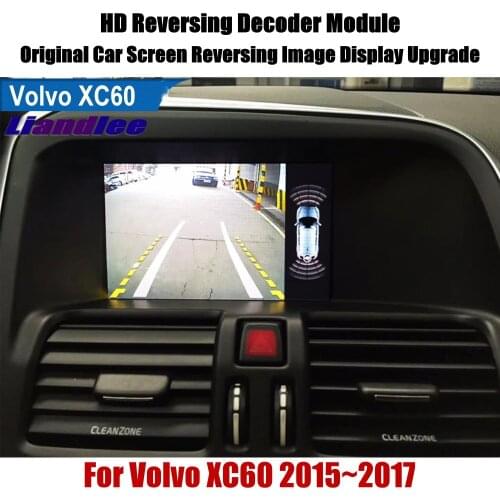 HD Reverse Reversing Parking Camera For Volvo XC60 2015-2017 Rear View Rearview Backup Camera Decoder Accessories Alarm System