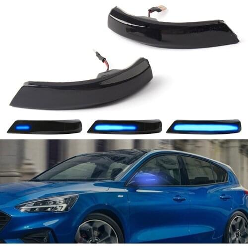 1pair Side Wing Rearview Mirror Indicator For Ford Focus 2 3 Mk2 Mk3 Mondeo Mk4 Dynamic Turn Signal Light