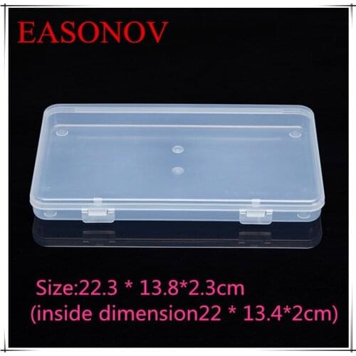 EASONOV 22.3 * 13.8*2.3cm High quality PP plastic box Organizer Storage Box Toolbox 5pcs / lot Free Shipping