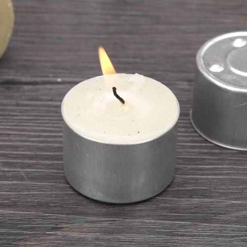 50Pcs Mini Candle Jars Round Metal Aluminum Tea Light Tins DIY Tealight Holders Home Decorations Handmade Candles Container Pans