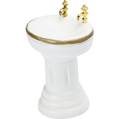 Dollhouse Sink Basin Miniature 1:12 Bathroom Furniture for Maiso Doll