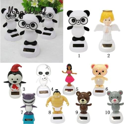 MagiDeal Solar Powered Dancing Toys Car Home Decor Desk Dancer Bobble Toy Kids Rooms Decoration Accs