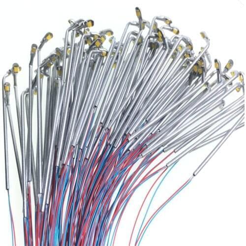 20pcs/lot 1:300 Scale Lamppost Street Light Miniature Copper Light For Scene Train Layout