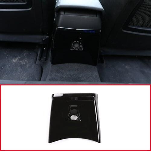 Glossy Black For BMW X1 E84 2010-2015 ABS Car Rear Row Air Vent Panel Cover Trim Accessories