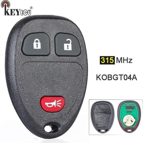 KEYECU 315MHz KOBGT04A 15777636 Keyless Entry 2+1 3 Btn Remote Key Fob for Buick Chevrolet HHR Pontiac G5 Saturn Relay