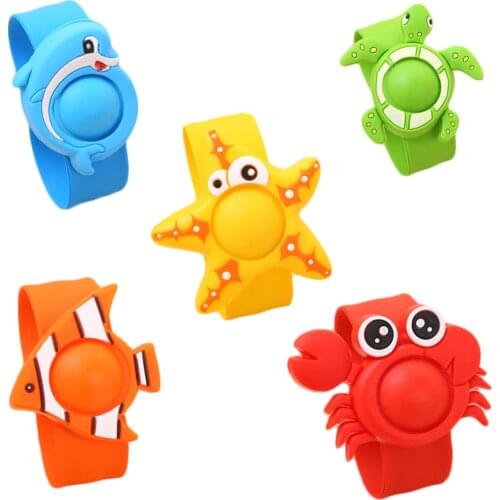 Indoor Cartoon Silicone Natural Essential Oil Anti Mosquito Repellent Bracelets Baby Infant Children Hand Ring YH-461459