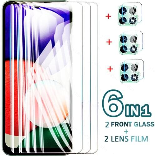 Glass For Samsung Galaxy A22 Tempered Glass phone case Protector Full Cover Screen camera Len Film on for samsung a22 5g 4g