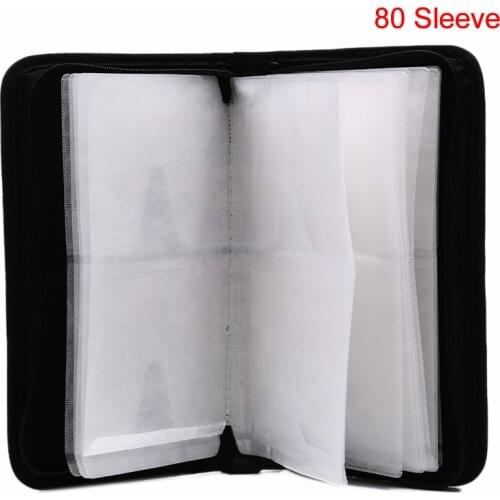 80 Disc PU DVD CD Storage Bag Case CD Holder Carry DJ Faux Leather Case Storage Holder Organizer Wallet Box For VCD DVD CD