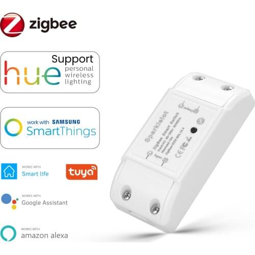 Zigbee 3.0 Tuya Smart DIY Relay Breaker Switch Remote Control Work With Philips Hue Alexa Google Life Smartthings Home Assistant