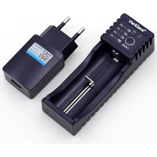 VariCore U4 Charging 18650 26650 16340, 10440 Lithium Iron 3.2V 1.2V 3.7V NiMH AA AAA Battery Charger 18650+ 5V 2A