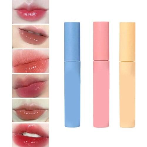 Rainbow Stick Mirror Lip Gloss Water Glass Lip Gel For Student Waterproof Lipstick Shiny Lip Glaze Lip Makeup