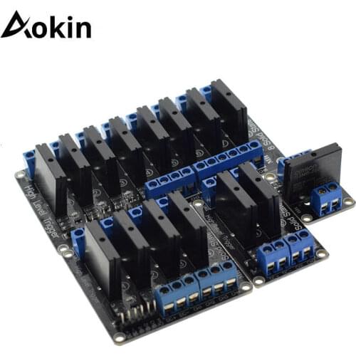 1 Piece 1 2 4 8 Channel 5v Dc Relay Module Solid State High Level Ssr Avr Dsp For Arduino