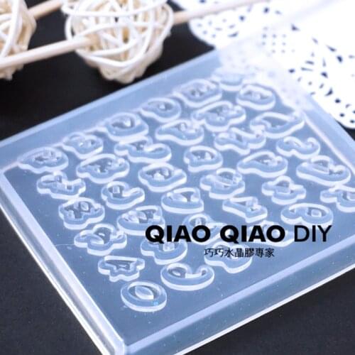 1PC letters Pendant Craft DIY Transparent UV Resin epoxy Silicone Combination Molds for DIY Making Finding Accessories Jewelry