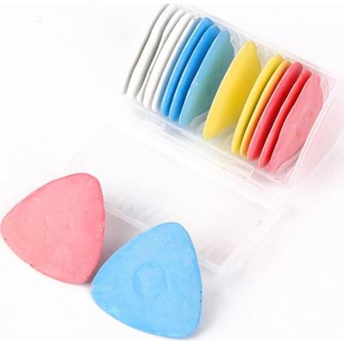 10PCS/Set Colorful Erasable Fabric Tailors Chalk Fabric Patchwork Marker Clothing Pattern DIY Sewing Tool Needlework Accessories
