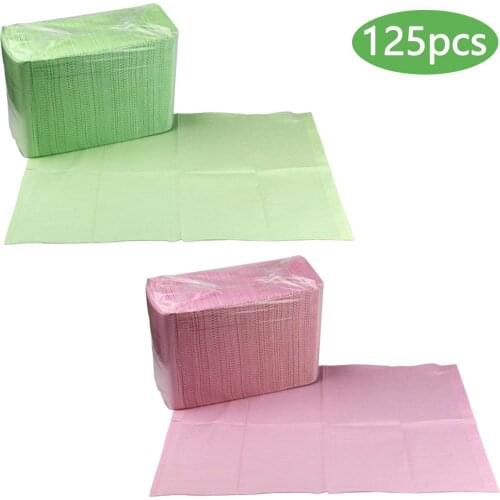 125pcs Disposable Waterproof Tattoo Table Tray Clean Pad Sheet Covers Patient Bibs Dental Napkins for Beauty Tattoo Accessories