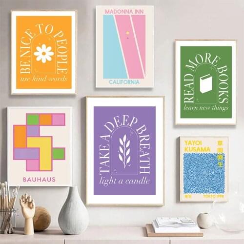 Flower Book Moon Matisse Quotes Abstract Wall Art Canvas Painting Nordic Posters And Prints Wall Pictures For Living Room Decor