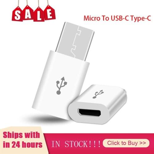 5pcs Type-c Adapter Micro Usb To Type C Charger Connectors for Samsung Galaxy S8 S9 Plus Note 8 9 Typec To Usb-c Usbc Cable